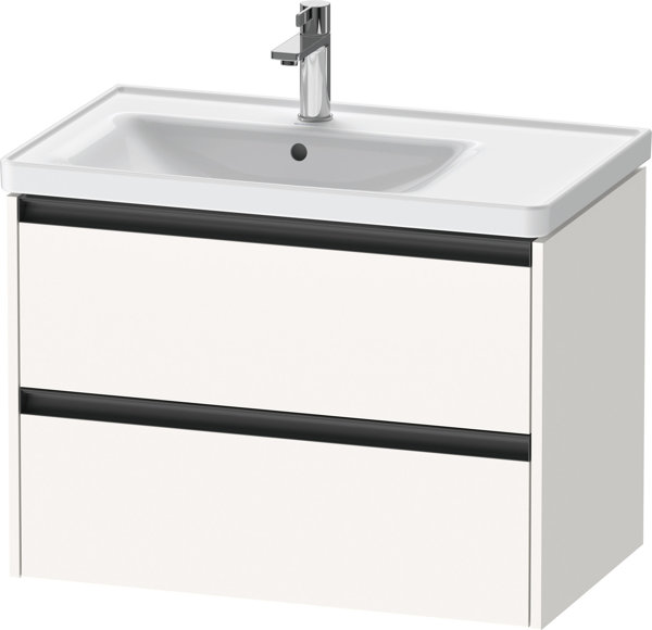 Bild von Duravit Ketho.2 Waschtischunterbau, 784x549x455mm, für D-Neo Becken links 236980, K252850, Farbe: Weiß Supermatt