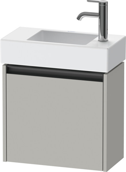 Bild von Duravit Ketho.2 Waschtischunterbau, Anschlag rechts, 484x440x238mm, für Vero Air 072450, K25072R, Farbe: Betongrau Matt Dekor