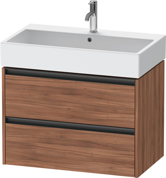 Bild von Duravit Ketho.2 Waschtischunterbau wandhängend Nussbaum Matt 784x460x549 mm - K25277079790000 K25277079790000