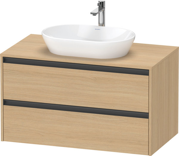 Bild von Duravit Ketho.2 Konsolenwaschtischunterbau wandhängend Natur Eiche Matt 1000x550x568 mm - K248960303 K24896030300000