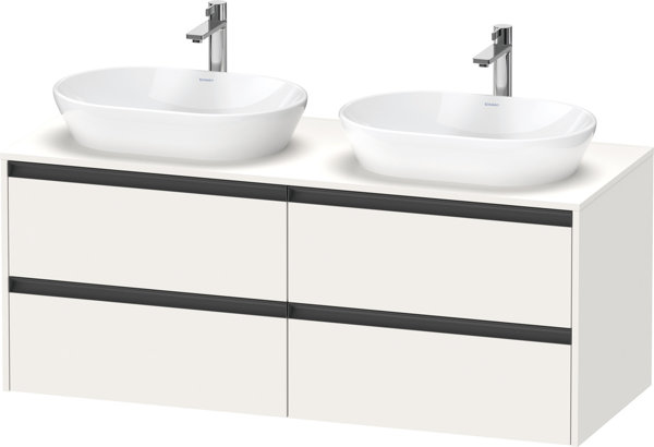 Bild von Duravit Ketho.2 Konsolenwaschtischunterbau wandhängend Weiß Supermatt 1400x550x568 mm - K24898B84840 K24898B84840000
