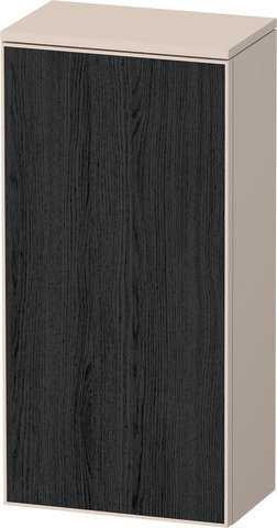 Bild von Duravit Zencha Halbhochschrank, 400x240x819mm, Anschlag rechts, ZE1350R, Farbe (Front/Korpus): Front: EichSchwarz/Korpus: Taupe supermatt