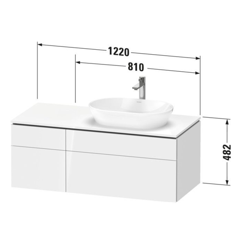 Bild von Duravit L-Cube Konsolenwaschtischunterbau: Eleganz trifft Funktionalität