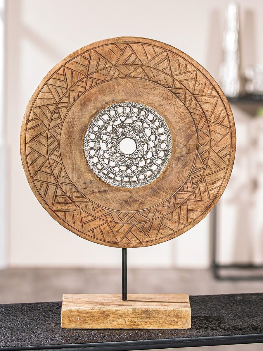 Bild von Casablanca große Deko Figur Skulptur XXL - Dekofigur aus Aluminium Holz Farbe: Bronze Schwarz - Dekoration Wohnzimmer Geschenk Motivation Höhe 45 cm