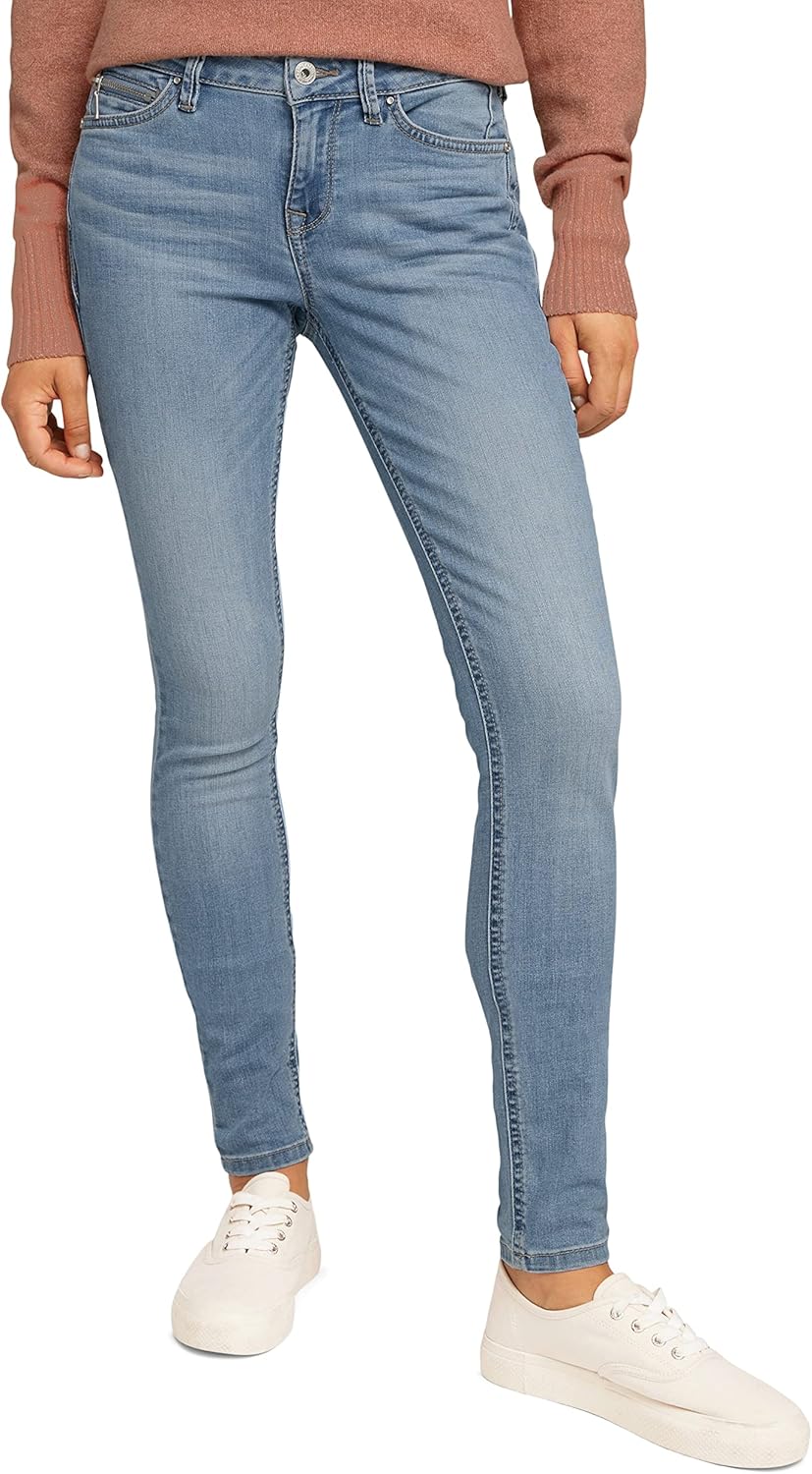 Bild von Tom Tailor Denim Damen Jona Extra Skinny Jeans, 10282 - Dark Stone Wash Denim, 26/34