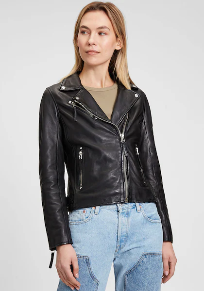 Bild von Mauritius Lederjacke »PGG W14 LEGV«, im Biker-Style, asymetrischem Reißverschluss, Reverskragen