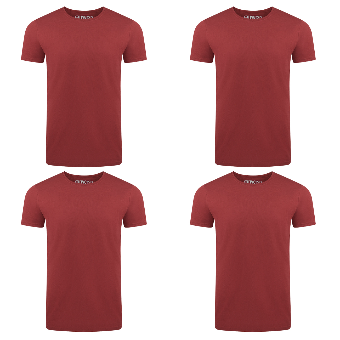 Bild von riverso T-Shirt RIVAaron O-Neck 4er Pack (4-tlg) Organic Cotton Bio 100% Baumwolle