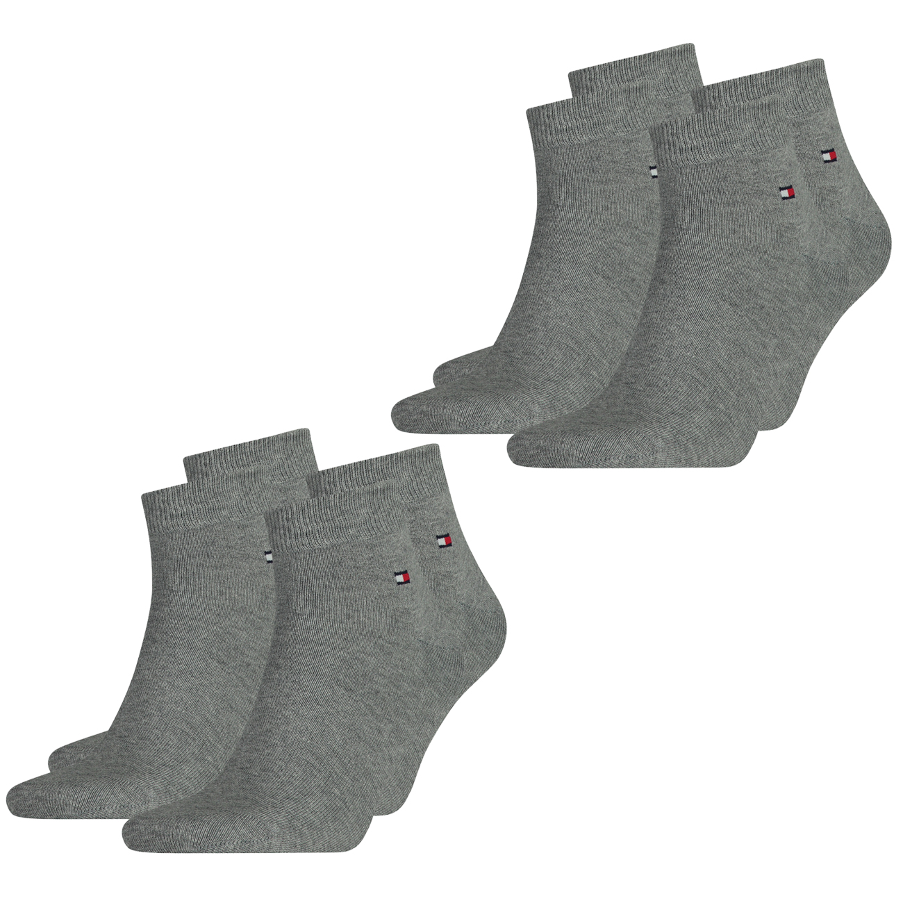 Bild von Tommy Hilfiger Herren Quarter Socken Flag - 4er 6er 8er Pack