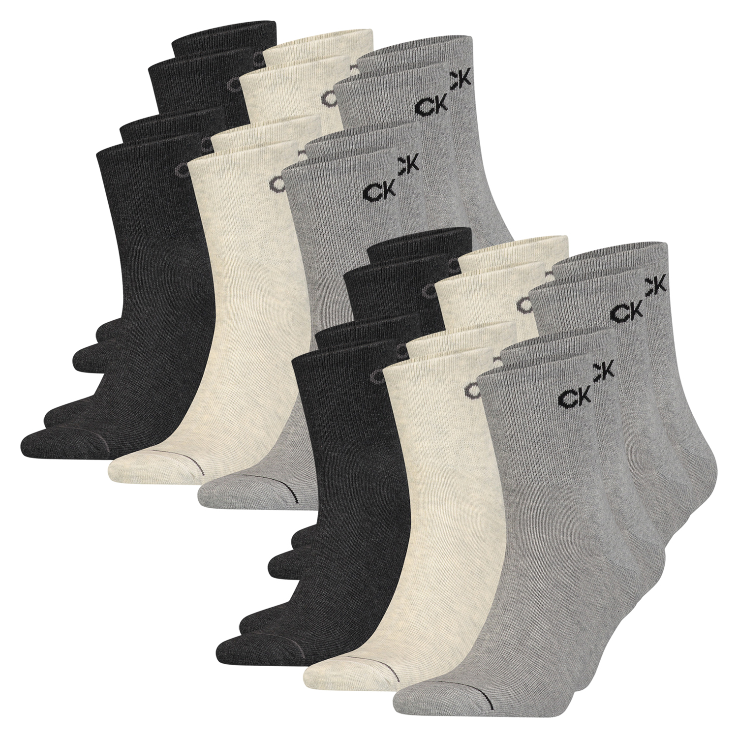 Bild von Calvin Klein Herren Quarter Socken SHORT SOCK 6er 9er 12er Pack