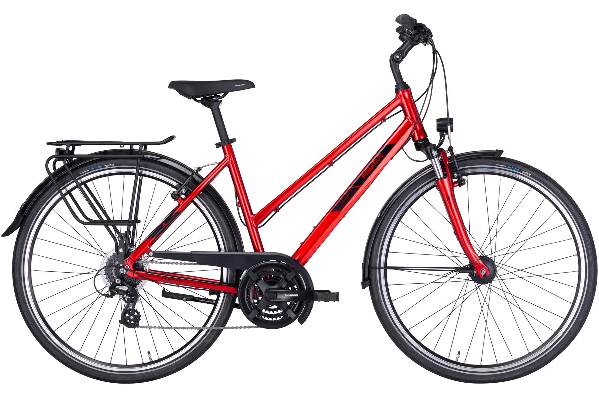 Bild von Trekkingrad  Pegasus Solero SL 24 trapez rot (Rahmenh. Pegasus: 50 cm | Körpergrösse 160 - 170 cm)