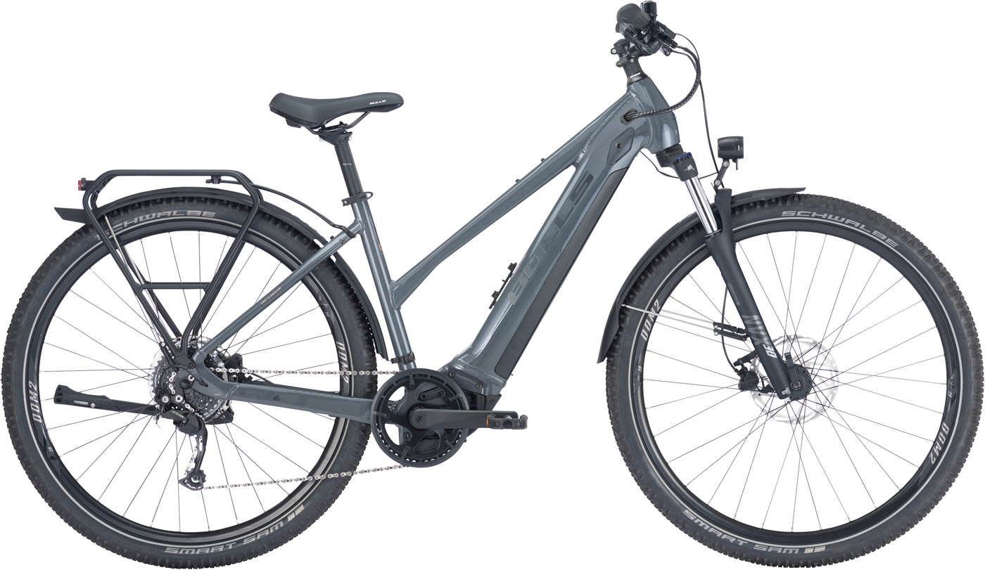 Bild von Herren e-Bike  Bulls Cross Flyer Evo 2 Trapez grau . 2023 (Rahmenhöhe Bulls 28": 50 cm | Körpergr. 160 - 170 cm / Akkukapazität: 500 Wh)