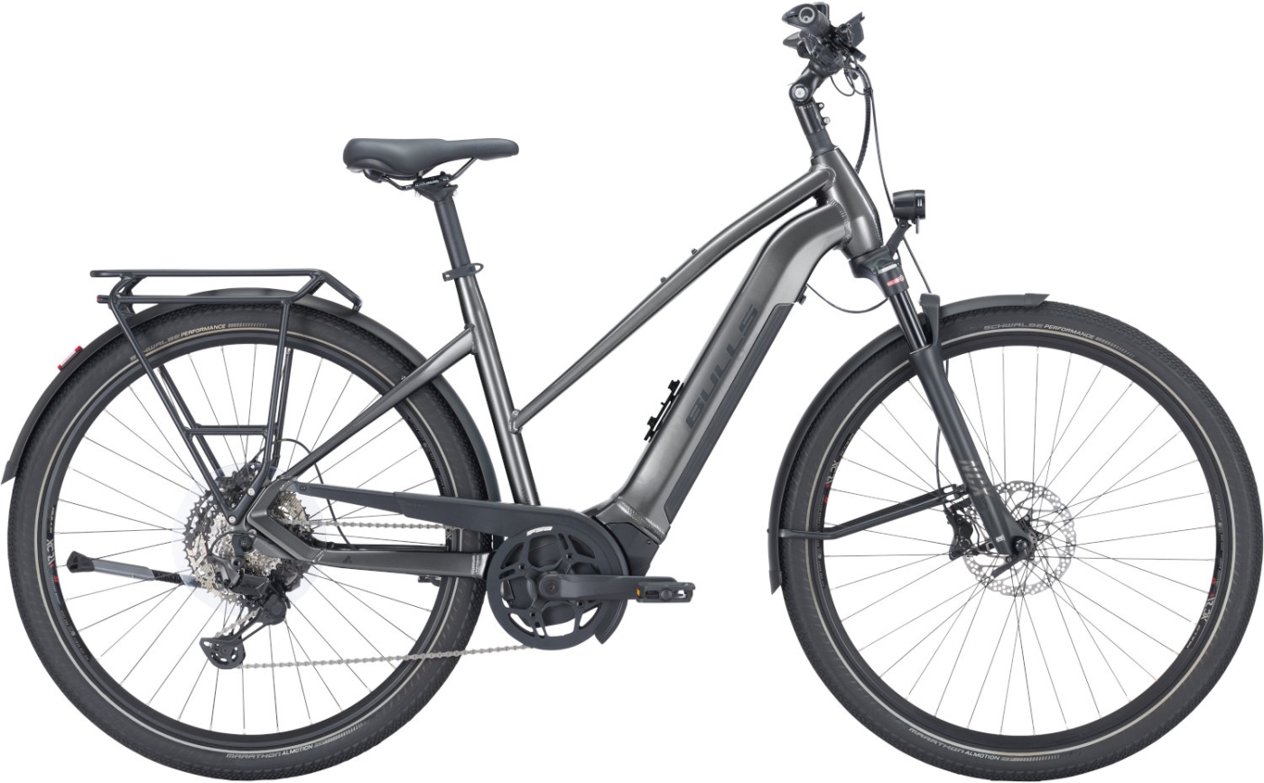 Bild von Damen E-Bike  Bulls Lacuba Evo 11 trapez silber . 2023 (Akkukapazität: Brose FIT 740 Wh / Rahmenhöhe: Körpergröße: 165-185 cm (M) Trek.)