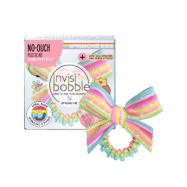 Bild von Haargummis Invisibobble Invisibobble Sprunchie Kids Für Kinder Schleife Regenbogen 1 Stück