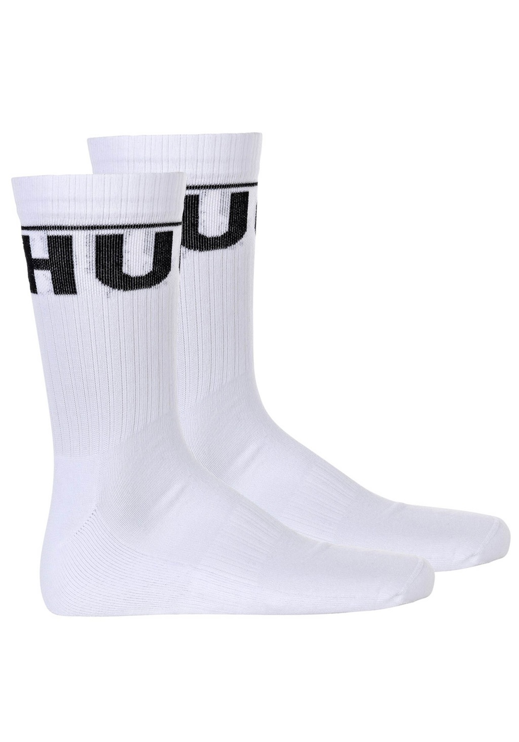 Bild von HUGO Underwear Freizeitsocken »2P QS RIB ICONIC CC«, (Packung, 2 Paar, 2er), mit kontrastfarbenen HUGO Schriftzug