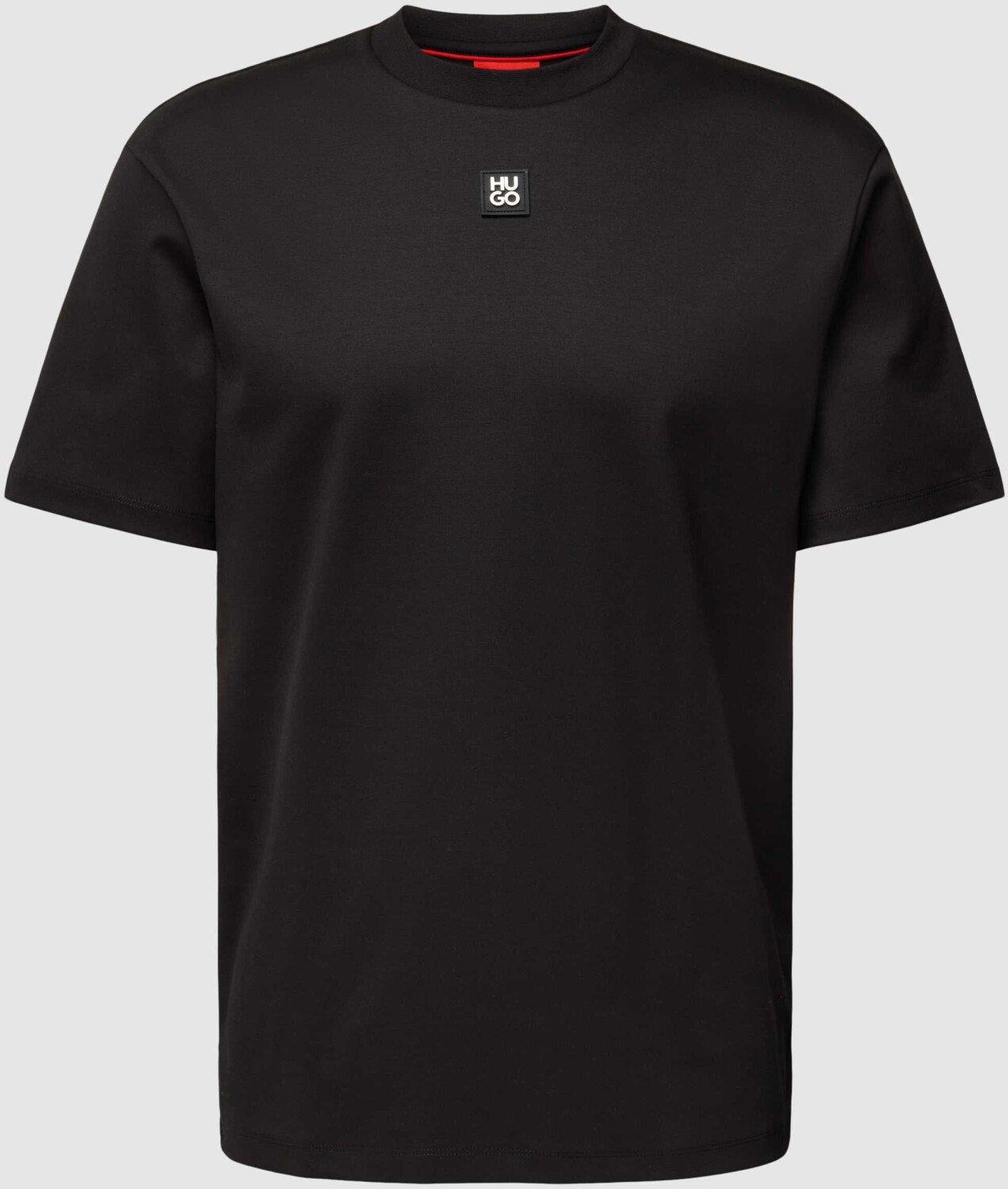 Bild von Hugo Regular-Fit T-Shirt aus Interlock-Baumwolle mit Stack-Logo (50505201) schwarz