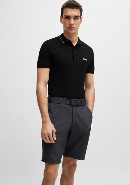 Bild von Regular Fit Poloshirt mit Label-Stitching Modell 'Paule'