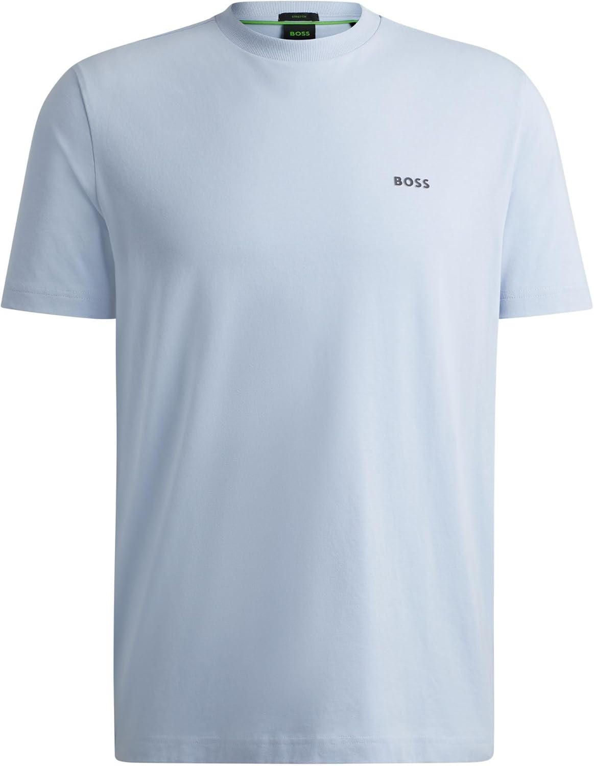 Bild von Hugo Boss Regular-Fit T-Shirt aus Stretch-Baumwolle mit Kontrast-Logo (50506373) schwarz