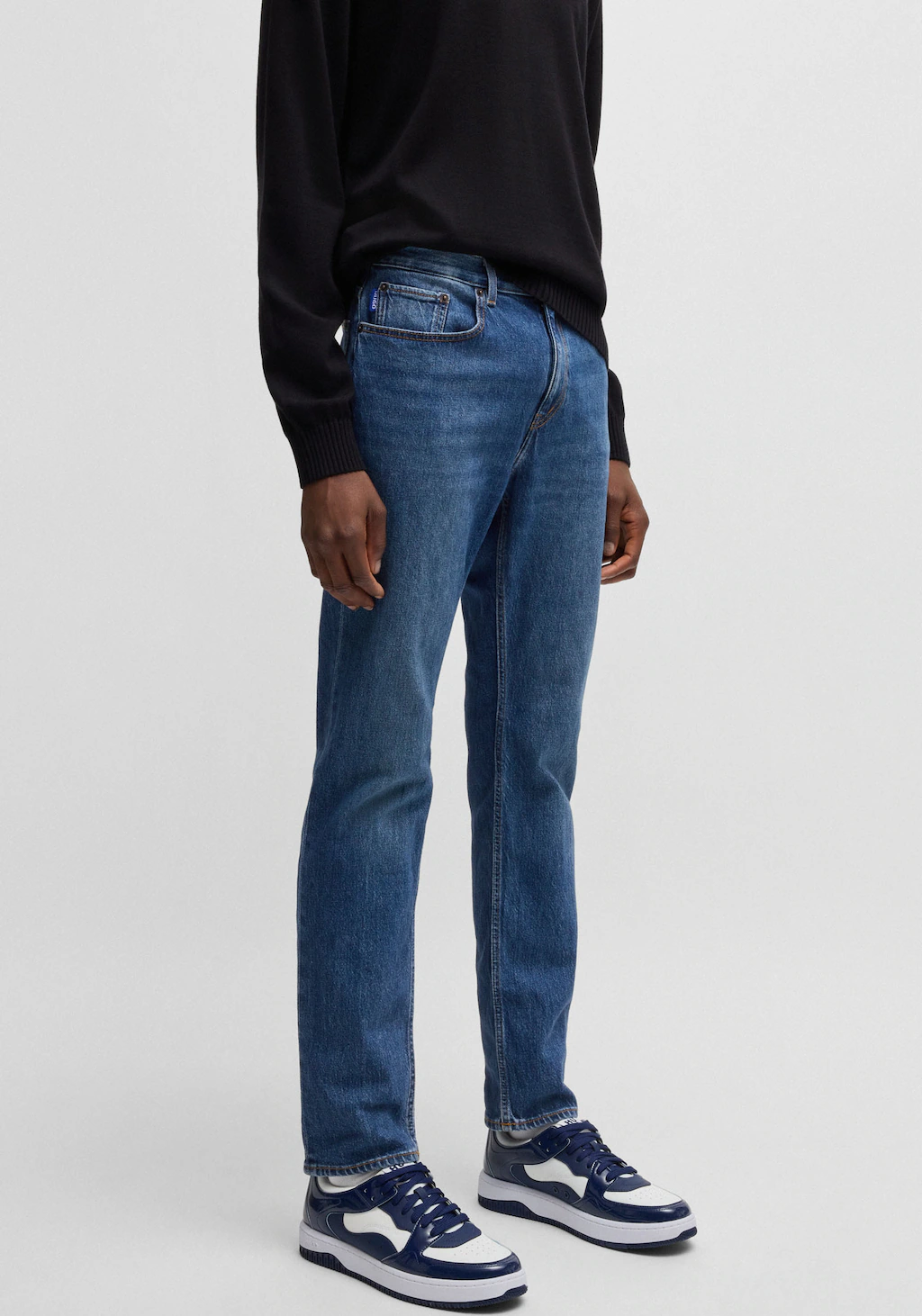 Bild von HUGO Blue Slim-fit-Jeans "Ash", mit Stone-washed-Finish