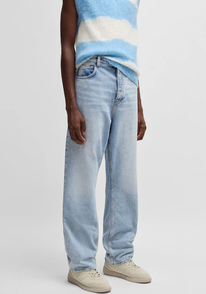 Bild von HUGO Blue Loose-fit-Jeans »Nate«, in heller Waschung