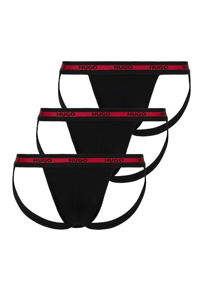 Bild von HUGO Underwear String »JOCKSTR TRIPL PLANET«, (Packung, 3 St.), mit Hugo-Logomuster