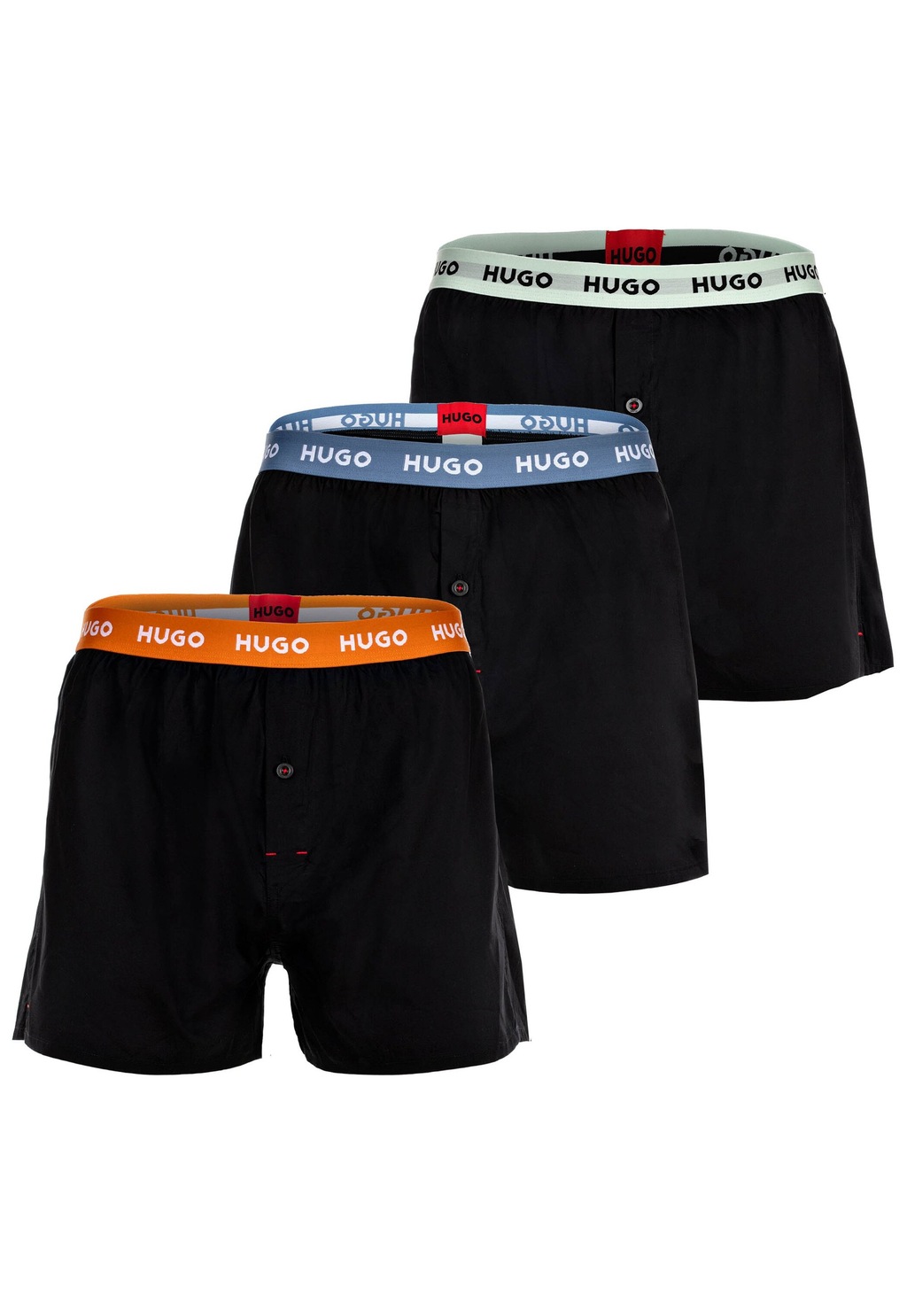 Bild von HUGO Underwear Boxer »WOVEN BOXER TRIPLET«, (Packung, 3 St., 3), mit elastischem Bund