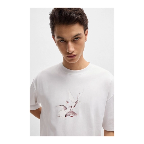 Bild von HUGO Asil_LB T-Shirt mit Motiv-Print