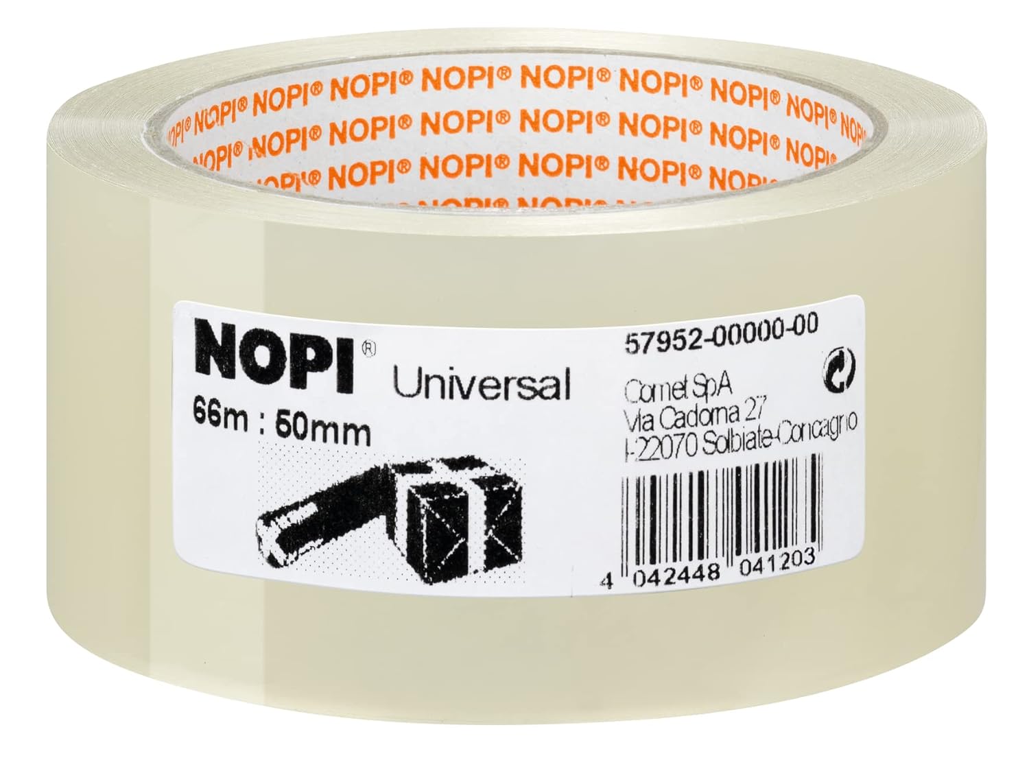 Bild von Nopi UNIVERSAL 57458-00000-00 Packband Transparent (L x B) 66m x 50mm 6St.
