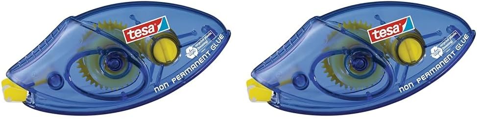 Bild von tesa Roller Kleben Permanent ecoLogo Einwegroller im 5er Pack - Umweltschonender Kleberoller mit reißfestem PET-Band - 8,5 m x 8,4 mm
