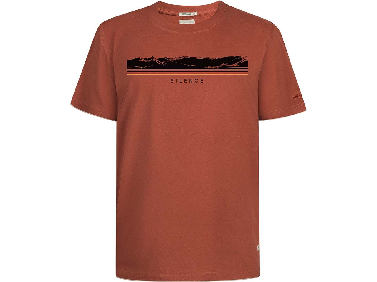 Bild von GREENBOMB Bio-Herren-T-Shirt "Silence" weit geschnitten, nutmeg, Gr. XL