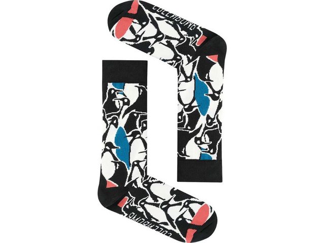 Bild von GREENBOMB Bio-Socken "Penguin Board", black/white, Gr. 37/40
