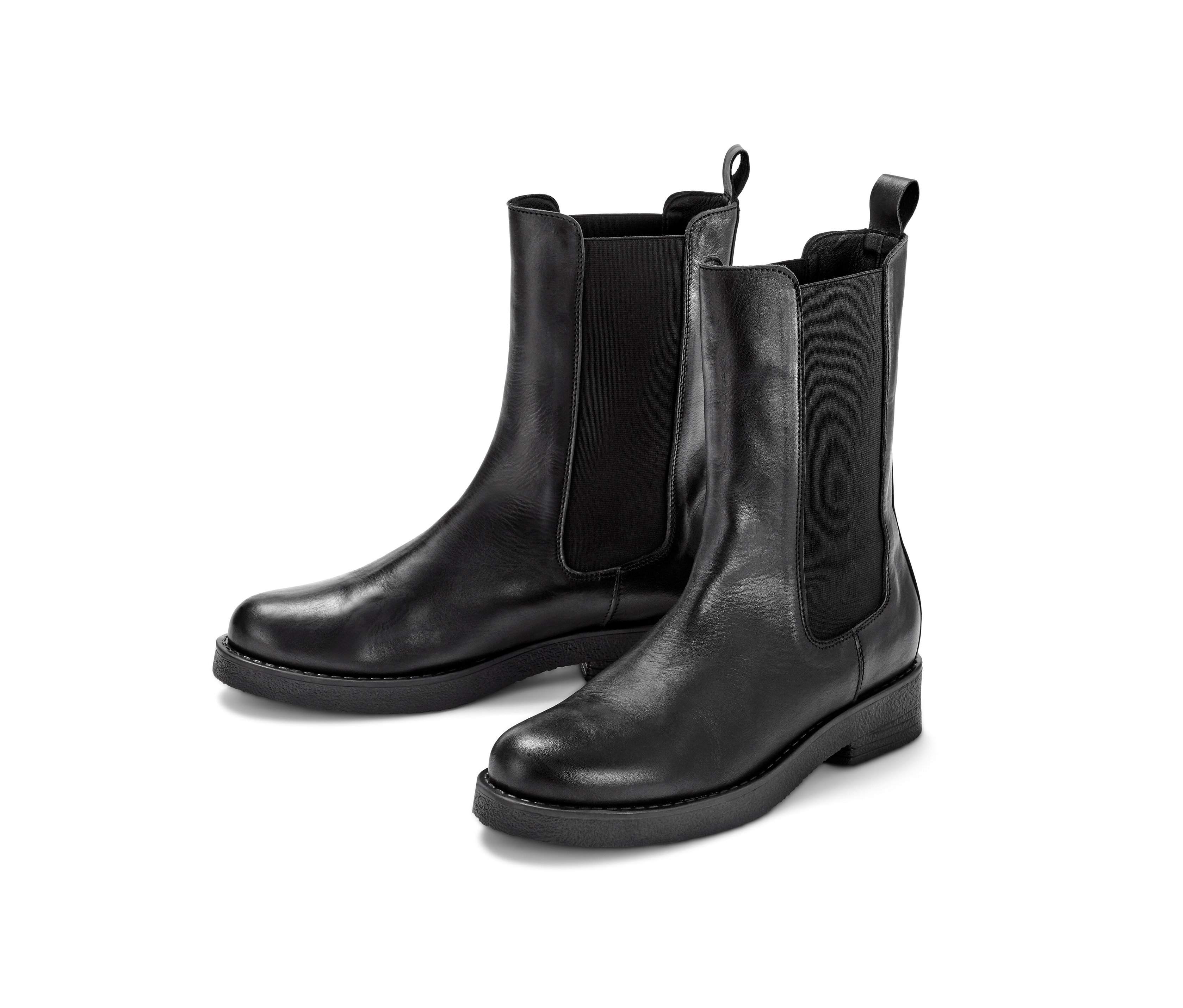 Bild von Tchibo - Lederboots - Damen - Gr. 39 - schwarz