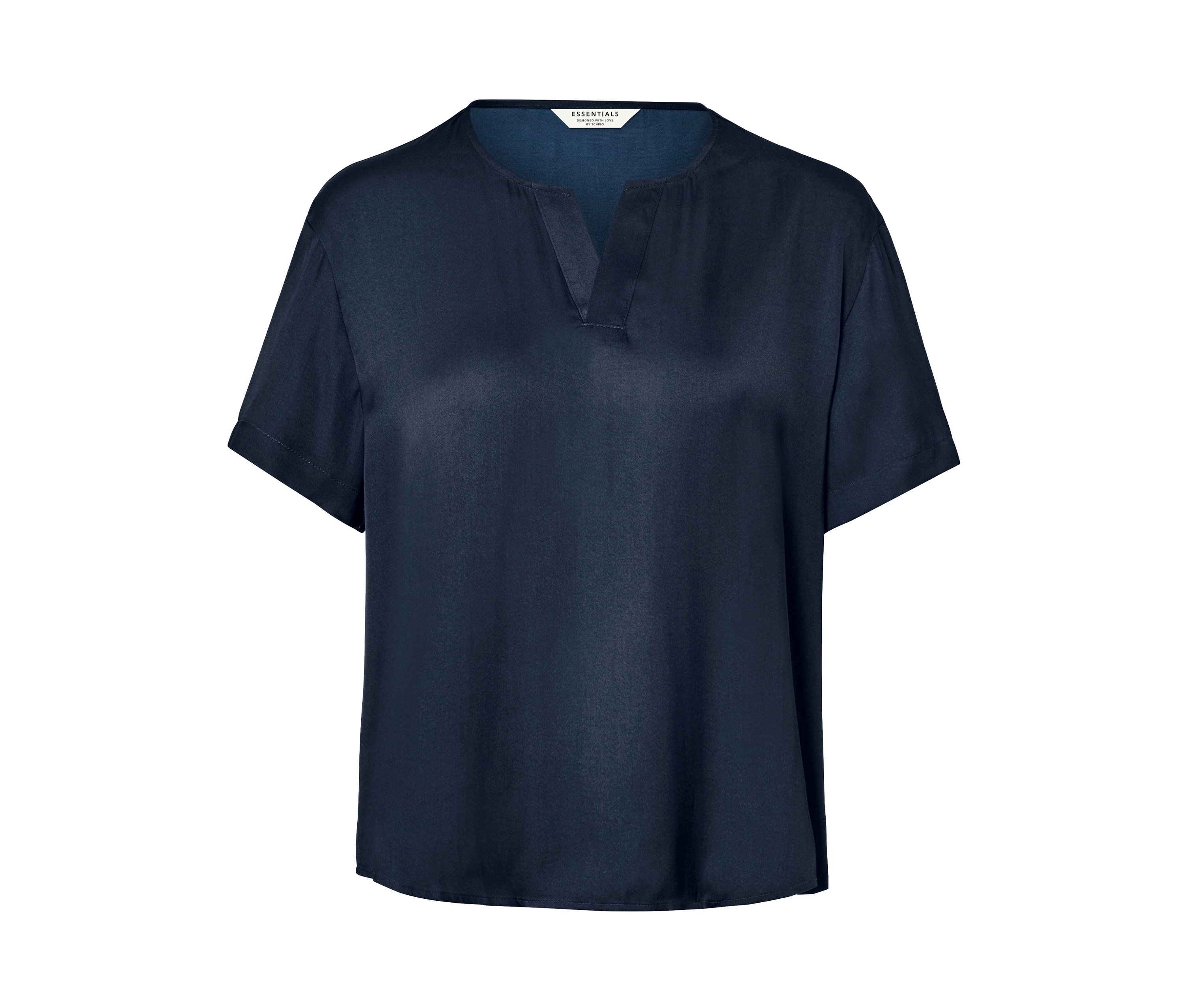 Bild von Tchibo - Satin-Tunikabluse - Damen - Gr. 42 - dunkelblau