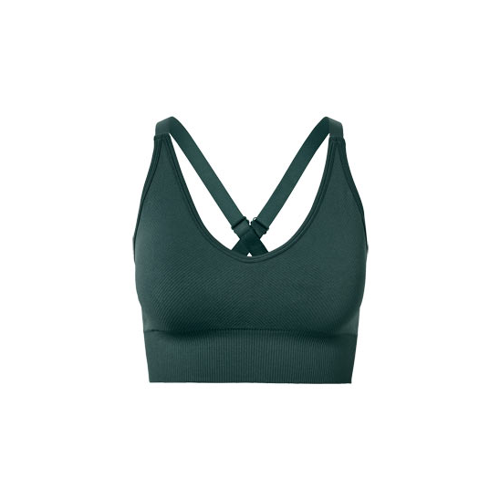 Bild von Seamless-Sport-Bustier in Dunkelgrün – Der perfekte Begleiter für sportliche Aktivitäten