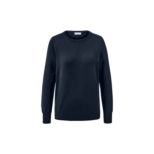 Bild von Eleganter Merino-Feinstrickpullover in Dunkelblau