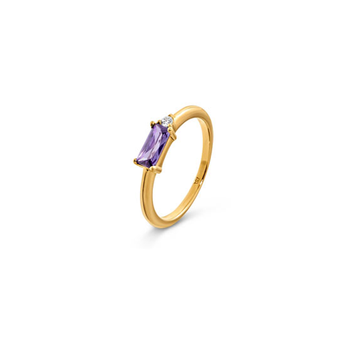 Bild von Eleganter 925 Silber Ring mit Farbsteinakzenten