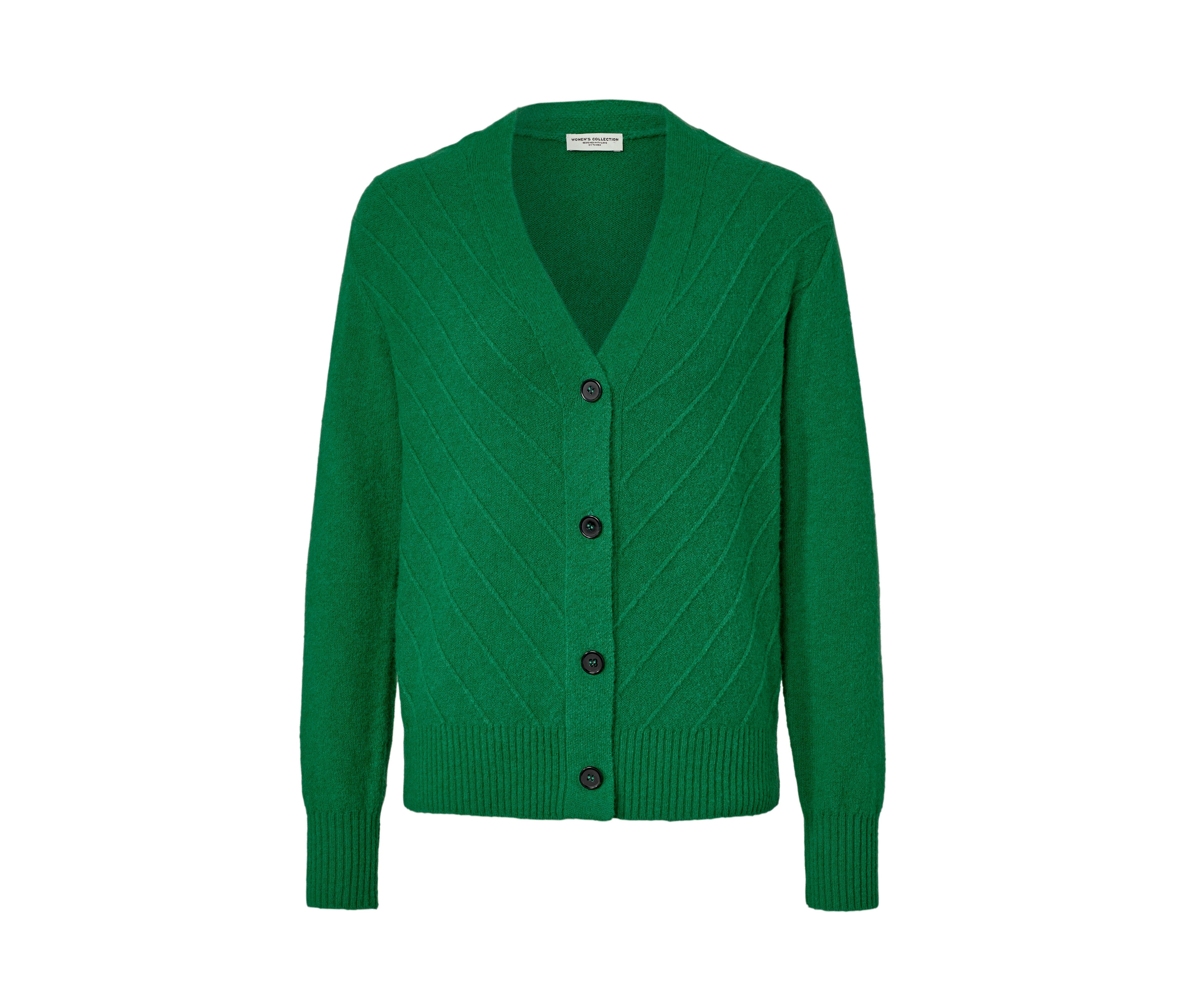Bild von Tchibo - Cardigan mit Strickstruktur - Damen - Gr. M - grün