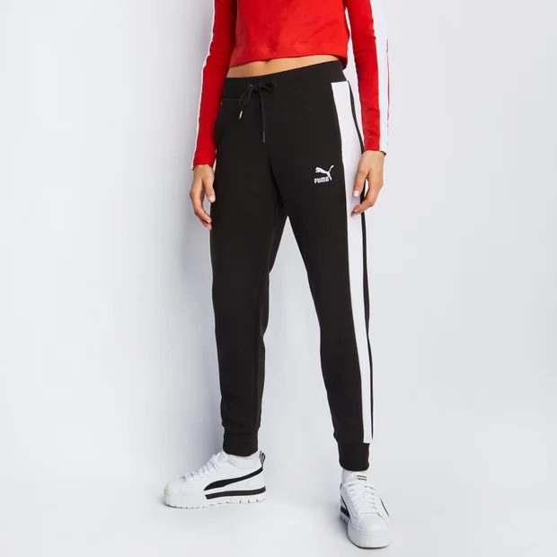 Bild von Puma Icon T7 Damen Hosen - Schwarz - Größe: S - Baumwoll-Fleece - Foot Locker