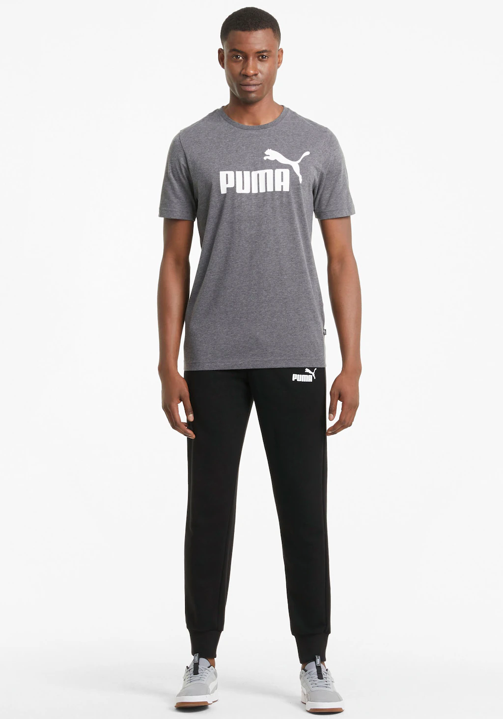 Bild von PUMA® Jogginghose, Gummibund, Rippbündchen, für Herren, schwarz, M