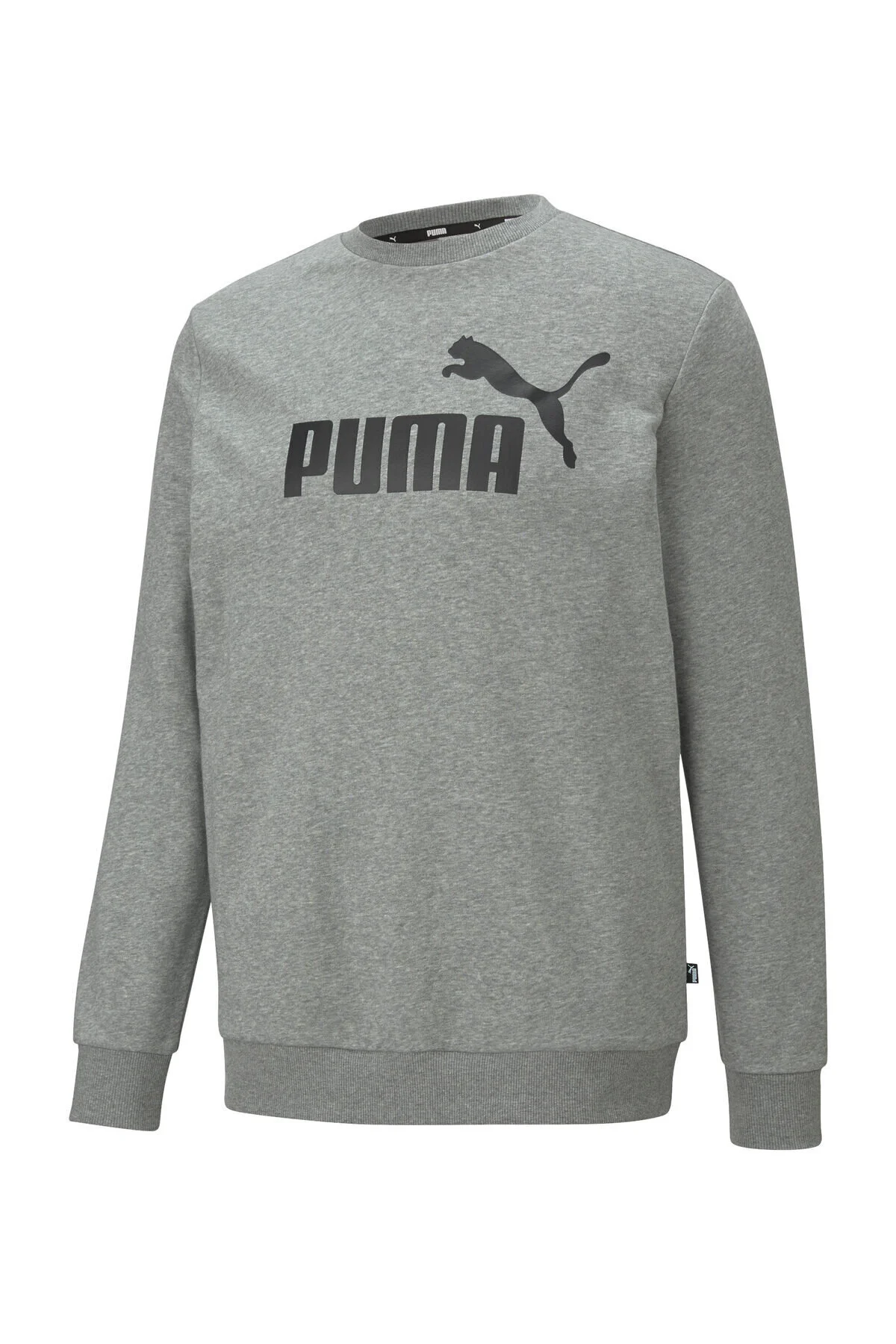 Bild von Puma Ess Big Logo Crew Tr Mittelgrau Heather Sweatshirt für Herren - L