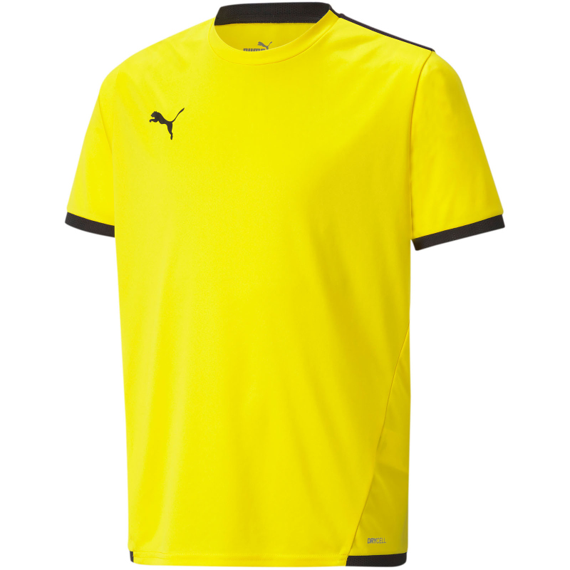 Bild von PUMA Unisex Kinder Teamliga Jersey Jr Shirt, Cyber Yellow-puma Black, 140 EU