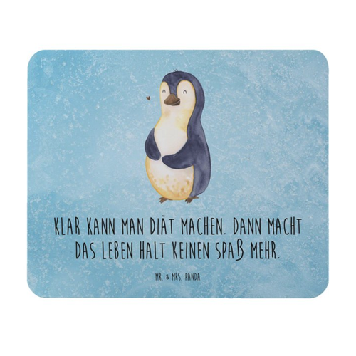 Bild von Mr. & Mrs. Panda Mauspad Pinguin Diät - Eisblau