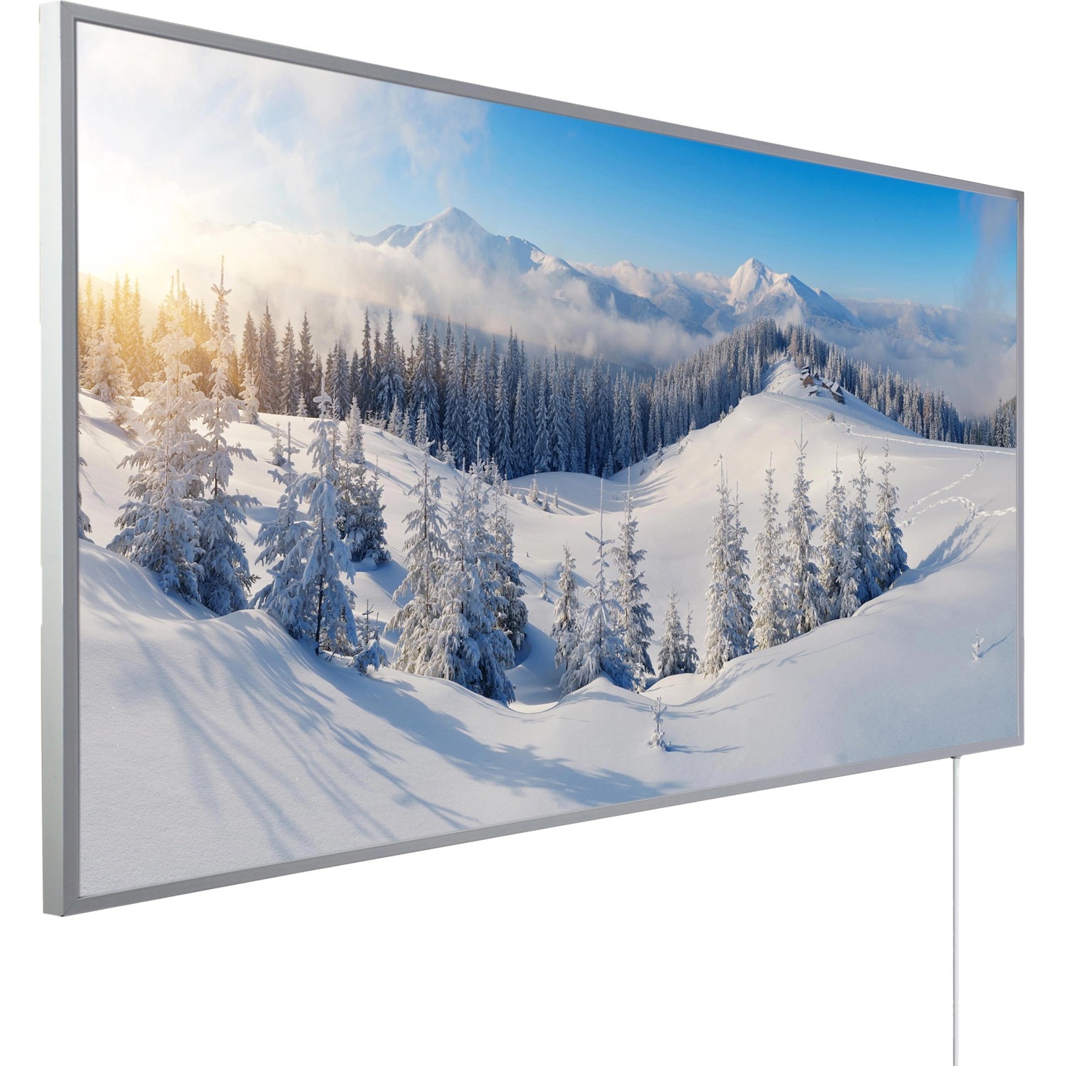 Bild von Könighaus Infrarotheizung Panorama-Serie 50 cm x 60 cm 300 W Schneelandschaft