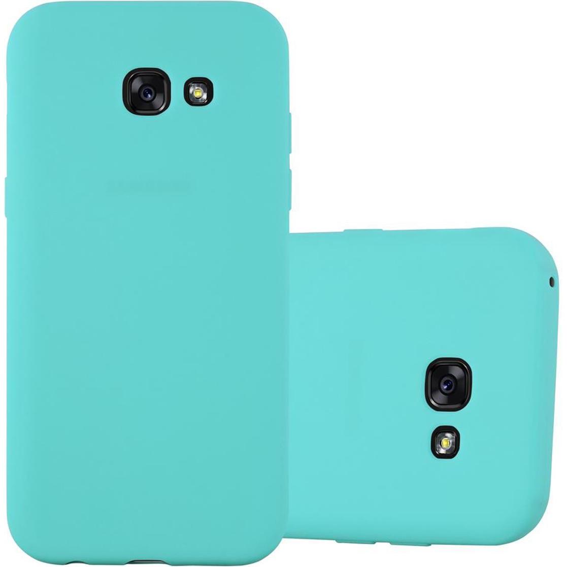 Bild von Cadorabo TPU Candy Cover (Samsung Galaxy A7 (2017)), Smartphone Hülle, Blau