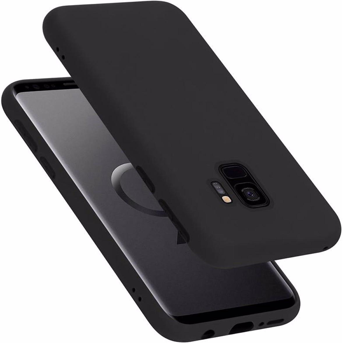 Bild von Cadorabo TPU Liquid Silicone Case Cover (Samsung Galaxy S9+), Smartphone Hülle, Schwarz