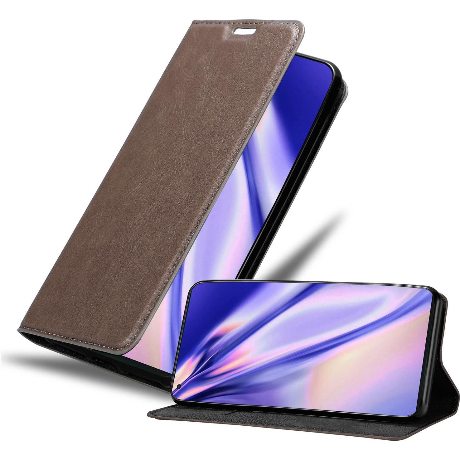Bild von Cadorabo Book Invisible Magnet Cover (Motorola Edge+), Smartphone Hülle, Braun