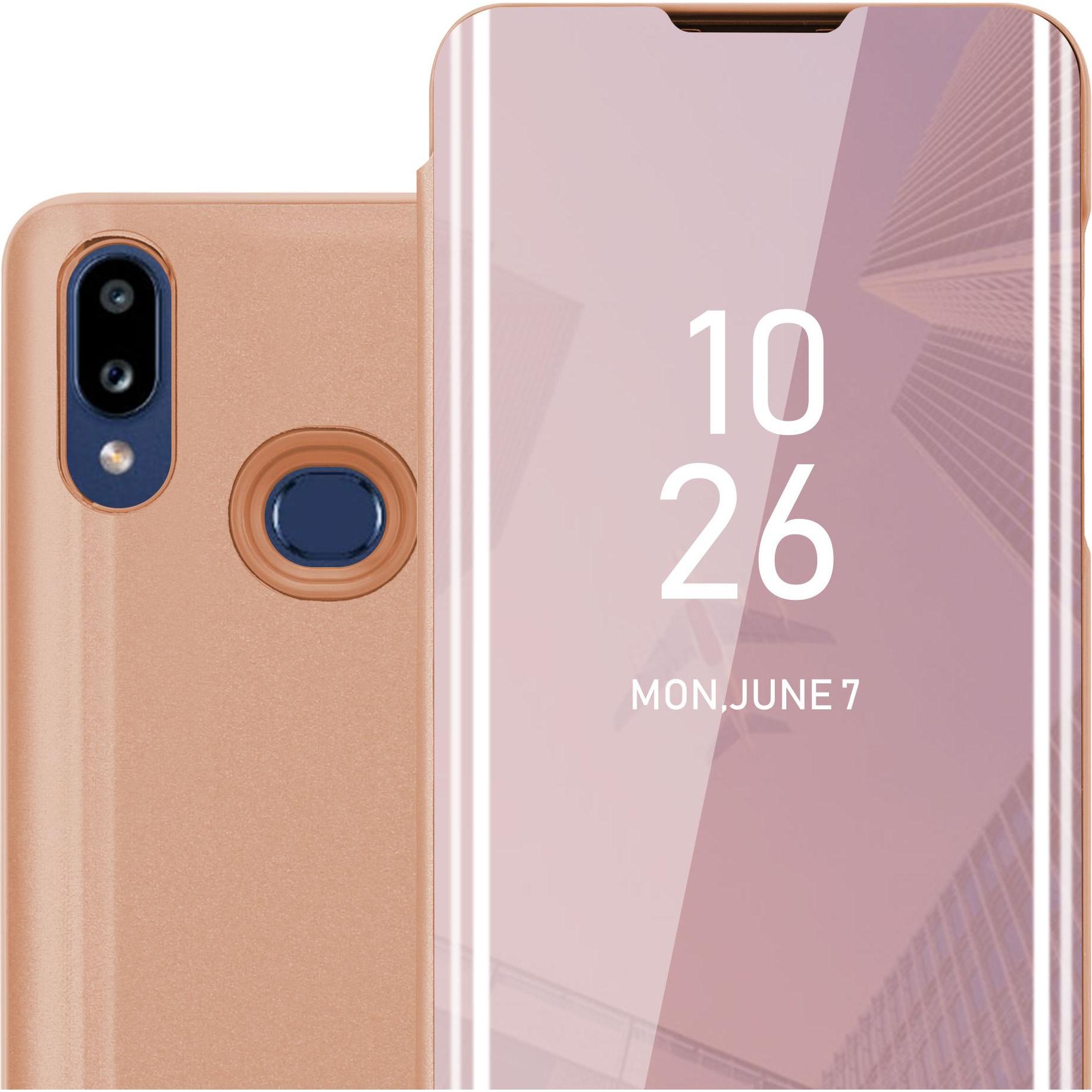 Bild von Cadorabo Book Smart View Spiegel Cover (Samsung Galaxy A10s), Smartphone Hülle, Pink