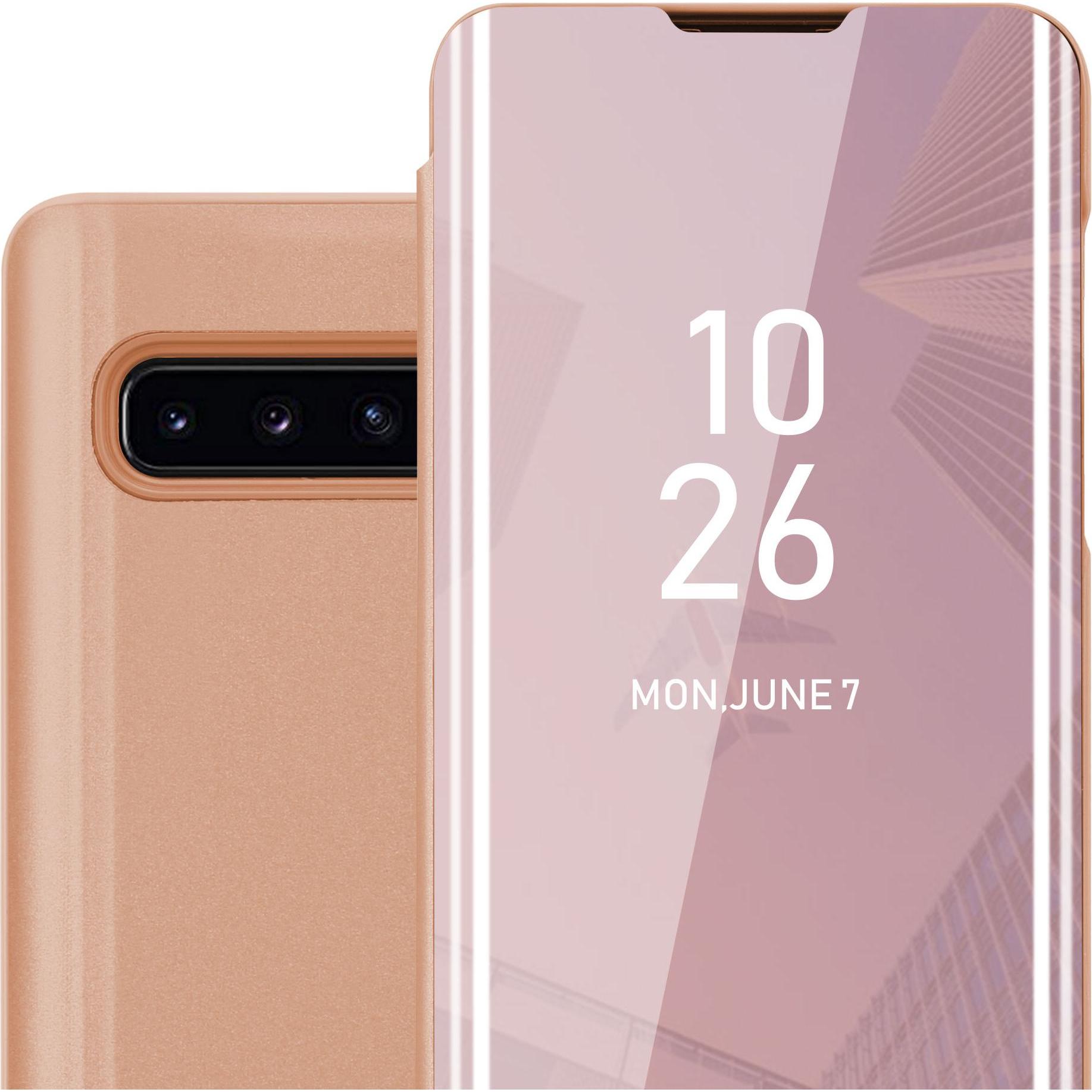 Bild von Cadorabo Book Smart View Spiegel Cover (Samsung Galaxy S10), Smartphone Hülle, Pink