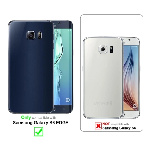 Bild von Cadorabo TPU Liquid Silicone Case Cover für Galaxy S6 Edge