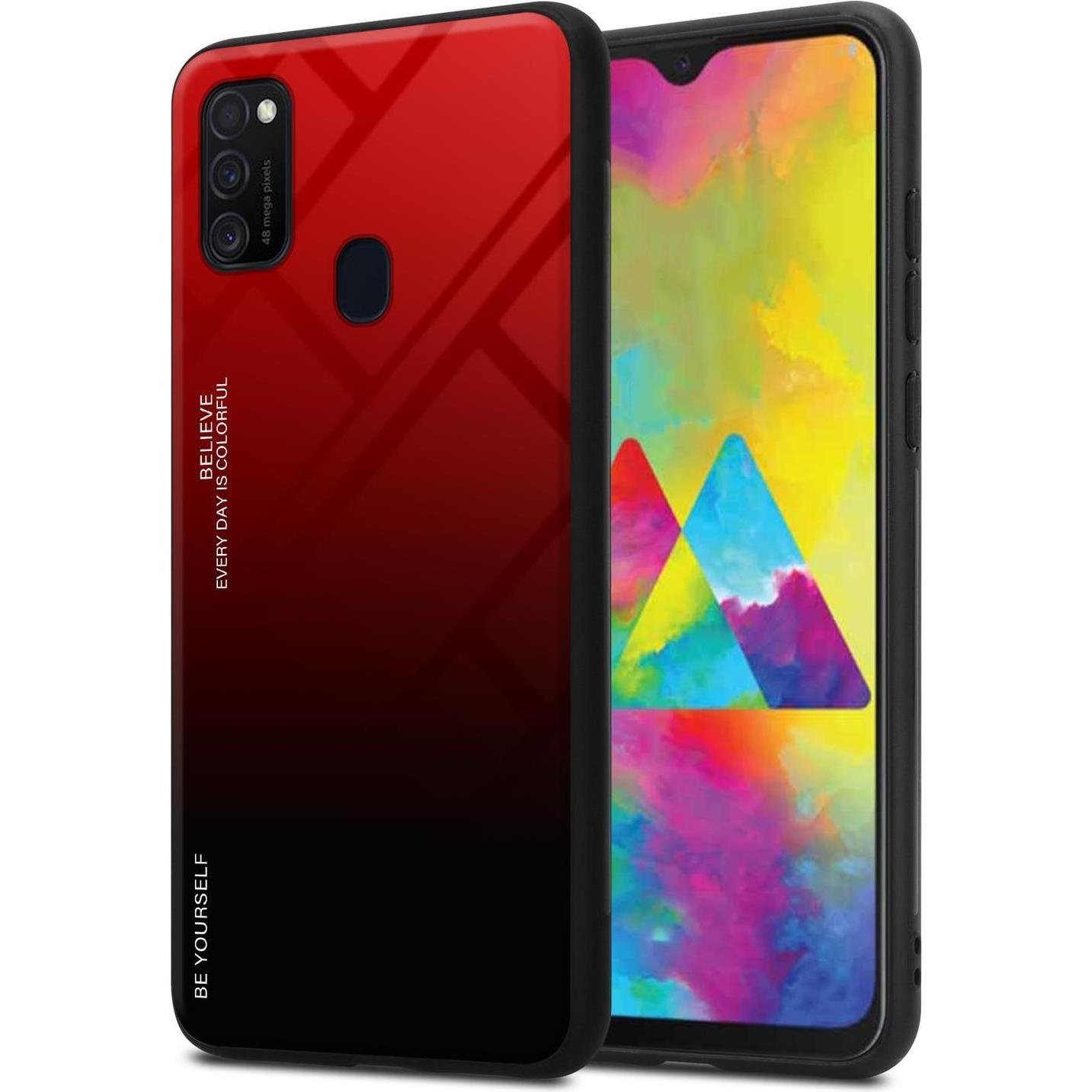 Bild von Cadorabo TPU 2 Farben Glas Cover (Samsung Galaxy M21, Samsung Galaxy M30s), Smartphone Hülle, Schwarz