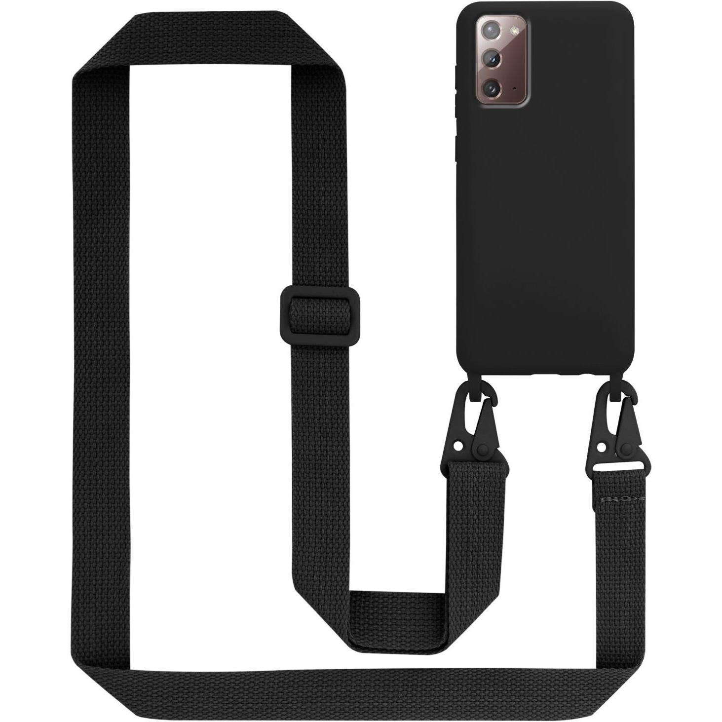Bild von Cadorabo TPU Cover Handy Kette Liquid (Samsung Galaxy Note 20), Smartphone Hülle, Schwarz